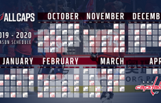 Capitals Announce 2019 20 Regular Season Schedule NHL
