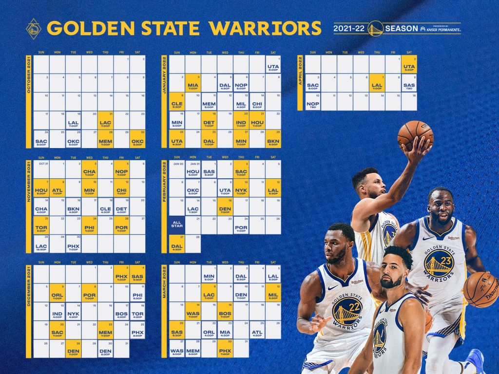 Circling Some Under The Radar Dates On The Warriors