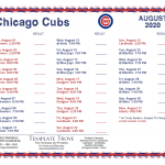 Cubs Schedule 2022 Printable