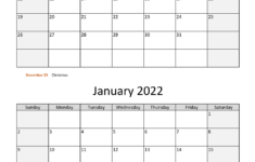 December 2021 And January 2022 Calendar WikiDates