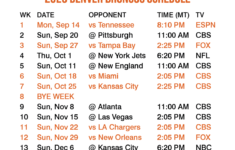 Denver Broncos 2021 Printable Schedule Printableschedule