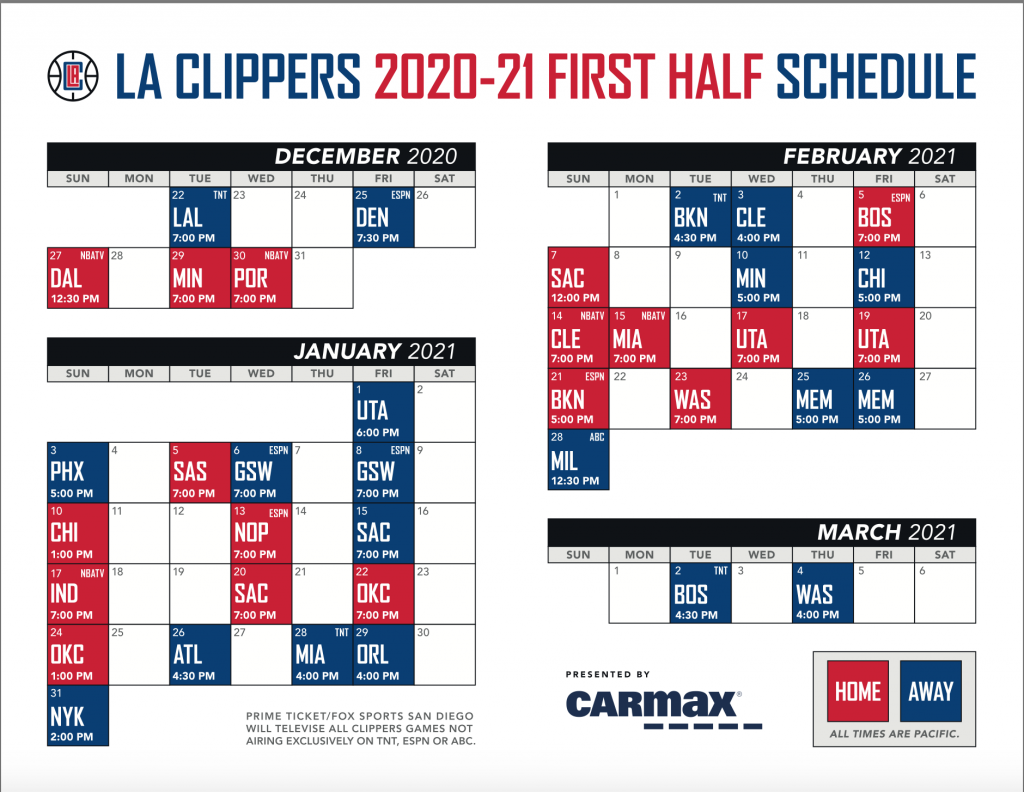 Denver Nuggets Printable Schedule 2021 2022 
