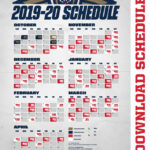 Download A Printable Pelicans 2019 20 Schedule New