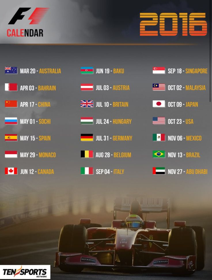 F1 Schedule Formula 1 2021 Schedule Printable Calendar