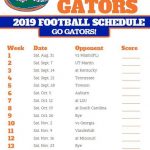 Florida Gators 2019 Football Schedule
