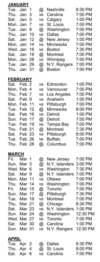 Flyers Release Official 2018 19 Schedule PhillyVoice