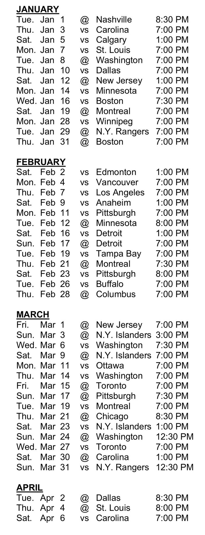Flyers Release Official 2018 19 Schedule PhillyVoice