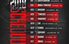 Georgia Bulldog Football Schedule Examples And Forms