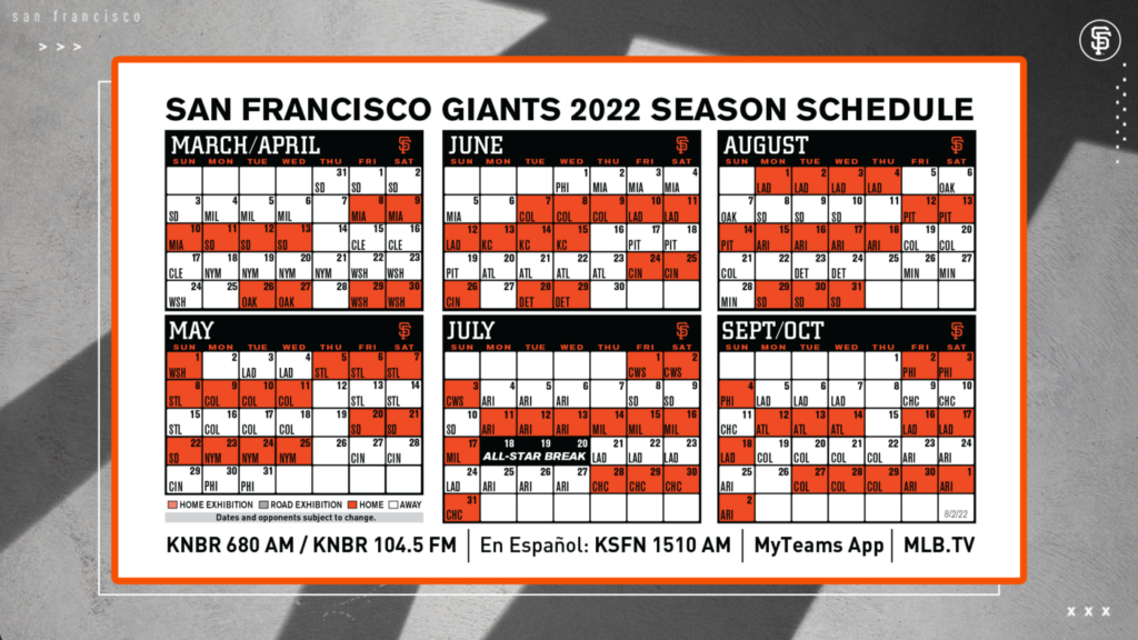Giants 2022 Schedule State Schedule 2022