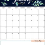 January 2019 Calendar Template Daily Work In Design