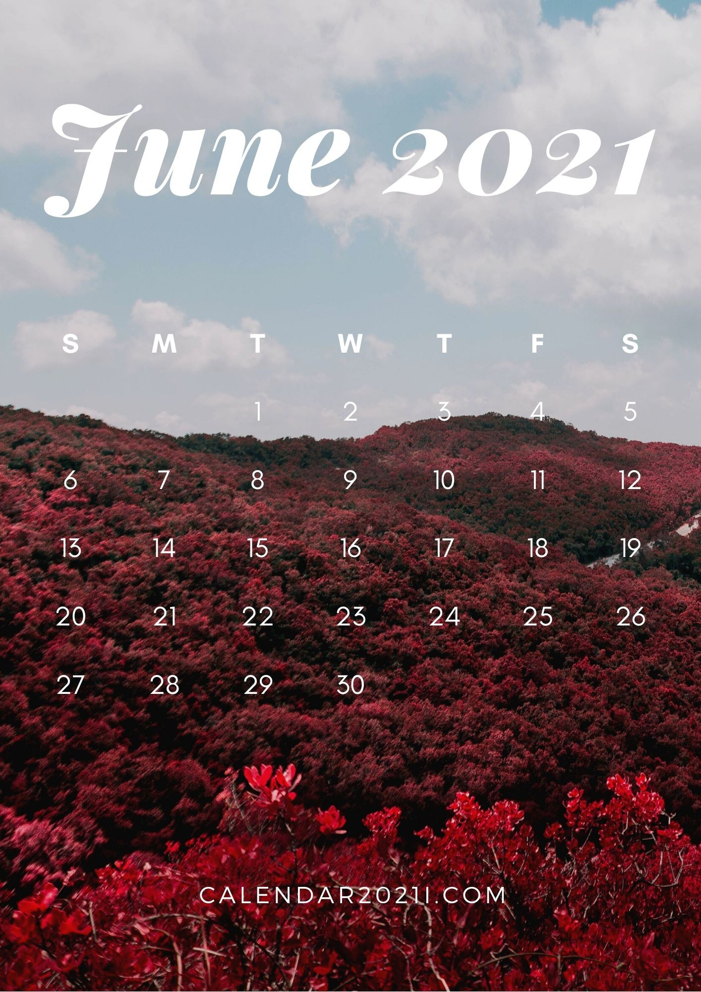 June 2021 Desktop Calendar Wallpaper Calendar 2021