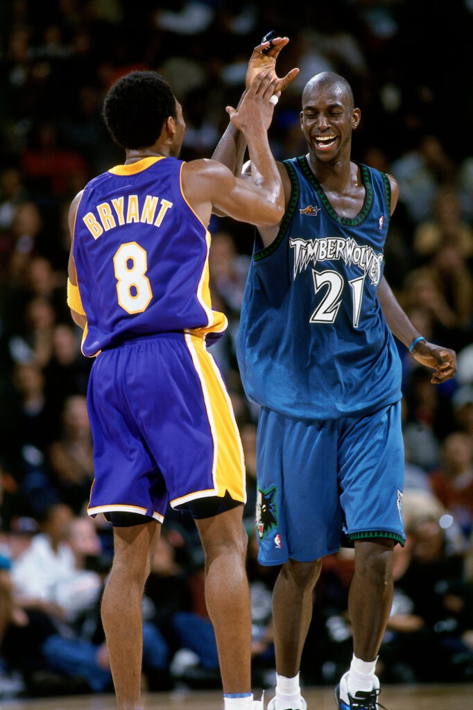 KG Kobe Through The Years Minnesota Timberwolves