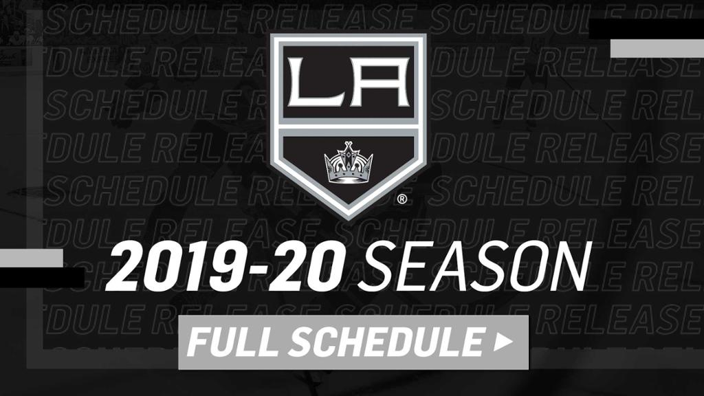 LA Kings Announce Entire 2019 20 Regular Season Schedule 