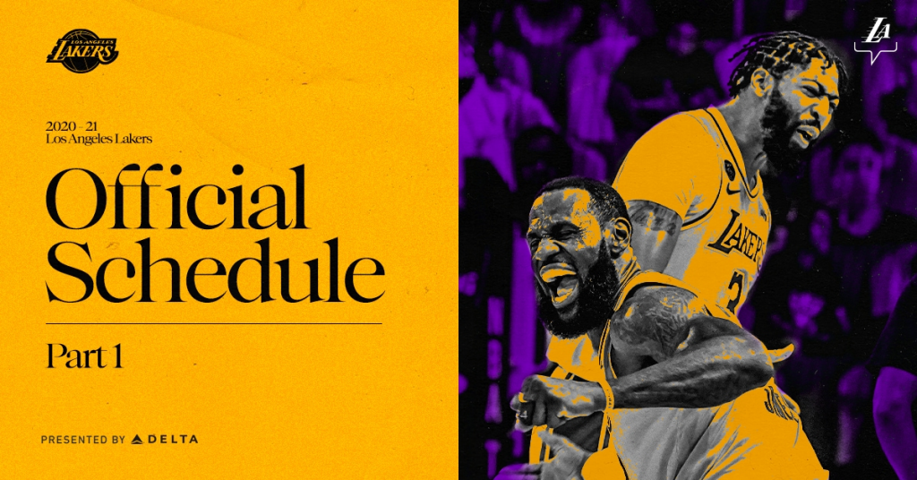 Lakers Announce First Half Of The 2020 21 Regular Season