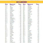 Lakers Schedule Tickets 2020 LAKE NICE