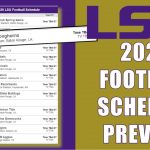 Lsu Tigers Football Schedule This Year