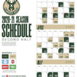 Milwaukee Bucks Schedule 2020 21 Printable
