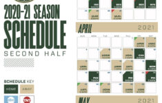 Milwaukee Bucks Schedule 2020 21 Printable