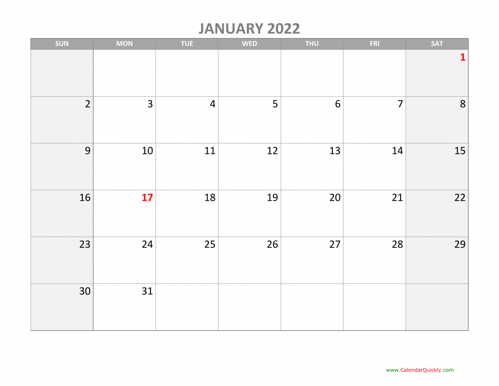 Monthly Calendar 2022 With Holidays Calendar Quickly