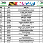 NASCAR Schedule NASCAR 2014 Schedule