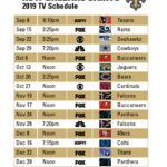 New Orleans Saints Schedule Cameron Communications