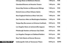 NFL Week 6 Schedule Nfl Denver Broncos Schedule