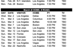 NHL Kings Announce Start Times For 2021 22 Schedule LA