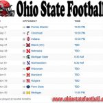 Ohio State Football Schedule Ohio State Football