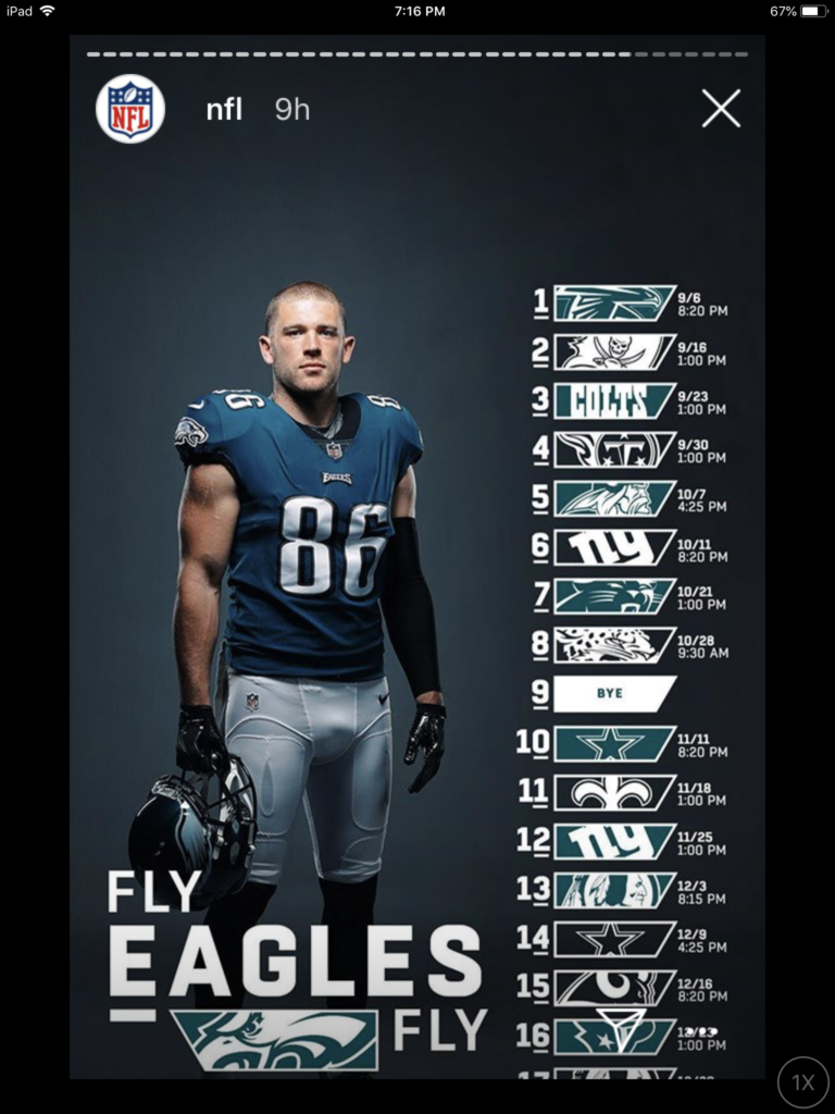 Philadelphia Eagles Schedule 2018 Eagles Schedule