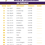 Pin On Minnesota Vikings Schedule