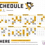 Pittsburgh Penguins Schedule 2021 Printable Printable