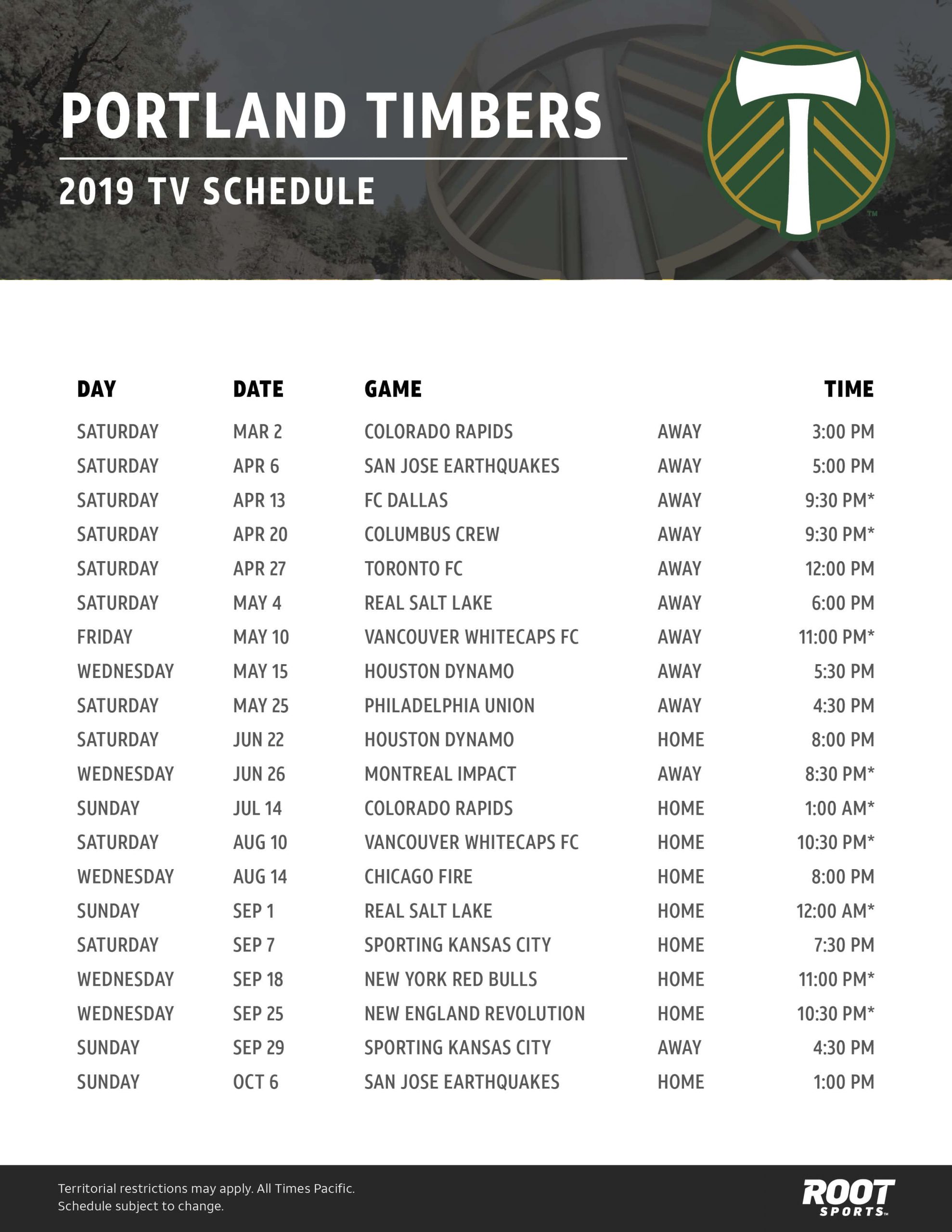 Portland Timbers ROOT SPORTS