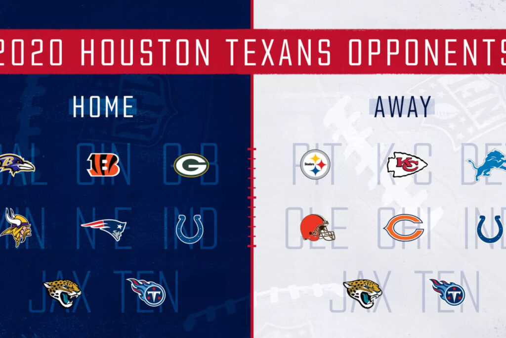 Predicting The Houston Texans 2020 Regular Season Schedule