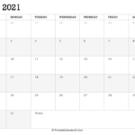 Printable Calendar May 2021 With Holidays