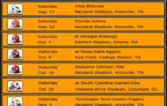 Printable Schedule 2019 2020 Lady Vols Basketball All