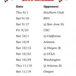 Printable Utah Utes Football Schedule 2016 Utah Utes