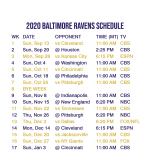 Ravens 2022 Schedule Printable Schedule 2022