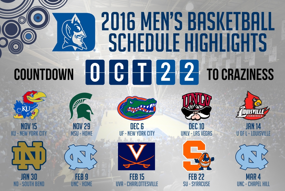 Road Tests Spread Out In Spring 2016 Highlight Duke Men s 