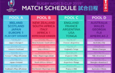 Rugby World Cup 2019 Match Schedule Announced As Fans