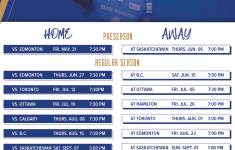 Saskatchewan Roughriders Printable Schedule 2019