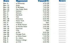 Search Results For Duke Basketball Schedule Printable