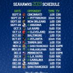 Seattle Seahawks Schedule Printable That Are Crafty