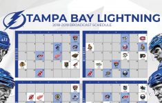 Tampa Bay Lightning Printable Schedule 2021 2022