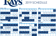 Tampa Bay Rays Release 2019 Schedule DRaysBay