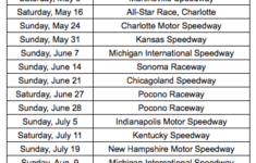 The Best Printable Nascar Schedule Clifton Blog