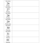 Weekly Calendar 2022 WORD EXCEL PDF