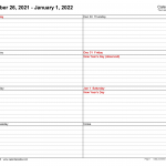 Weekly Calendars 2022 For PDF 12 Free Printable Templates