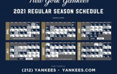 Yankees 2021 Regular Season Schedule NYYankees