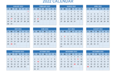 Year 2022 Calendars Calendar Quickly