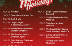 2020 Network Holiday Schedules